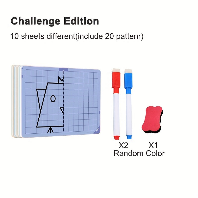 20 Patterns Reusable Lattice Symmetrical Drawing Pen Cards