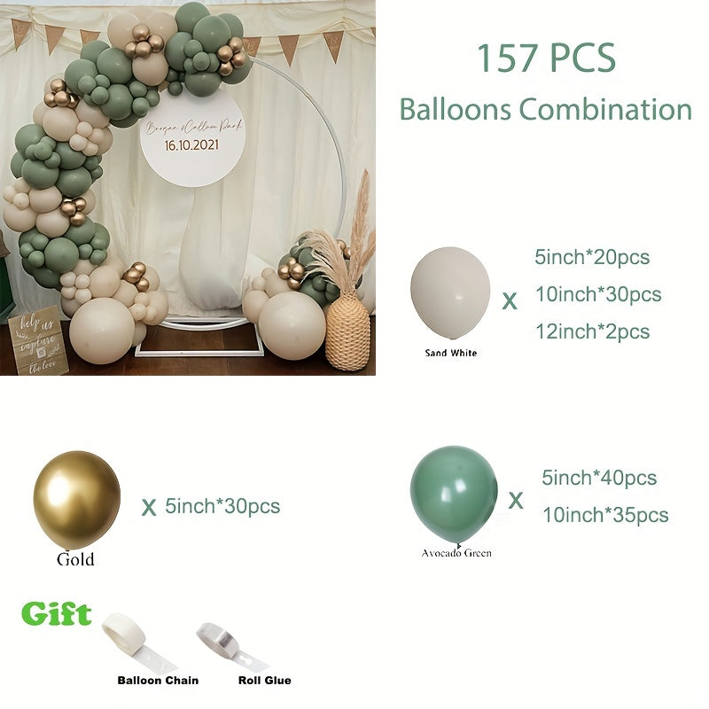 Avocado Green Party Arch Decoration Set