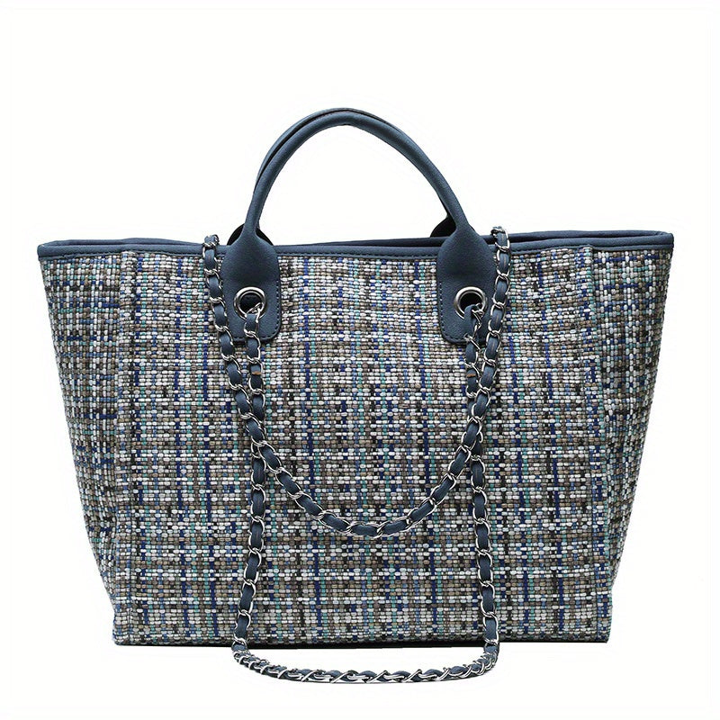 Large Capacity Shoulder Bag Top Handle Portable Handbag