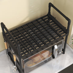 2 Layer Kitchen Storage Rack for Spices and Supplies