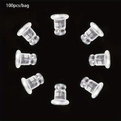 100pcs Resin Bullet Ear Plugs DIY Accessories