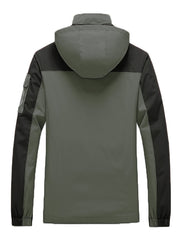 Men's Winter Windproof Lightweight Jacket With Hood