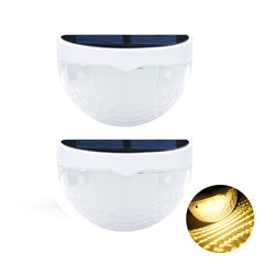 6pcs 6LED Solar Fence Lights Waterproof Outdoor Light
