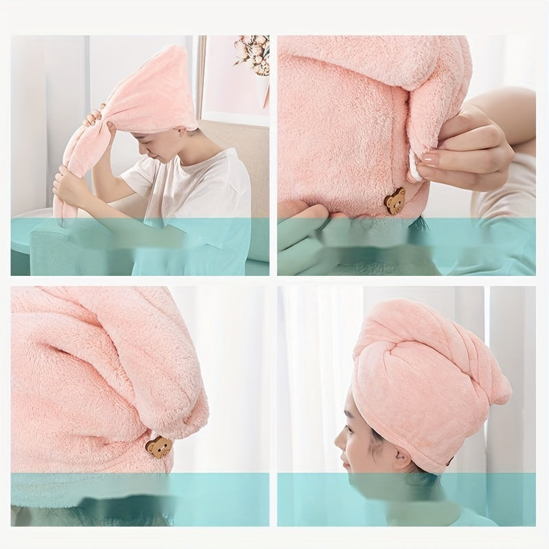 Microfiber Hair Towel for Women Quick Drying Turban Wrap