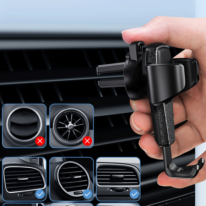 Gravity Auto Phone Holder Car Air Vent Clip Mount Mobile Phone Holder