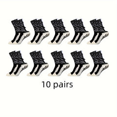 Men's Mid Crew Sport Socks: Sweat Absorbing, Comfy, Breathable