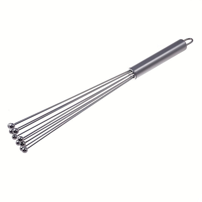 Stainless Steel Ball Whisk Handheld Egg Beater Sauce Stirrer Blender