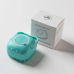 Pet Shampoo Brush with Shampoo Storage for Dog Cleaning