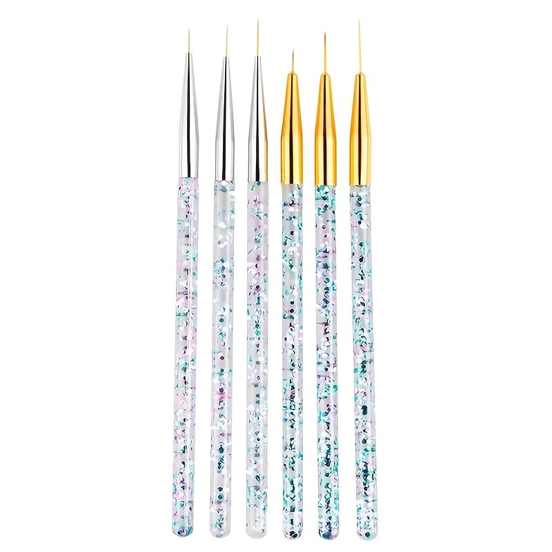 3Pcs Nail Art Liner Brushes Nail Gel Polish Painting Brush Set