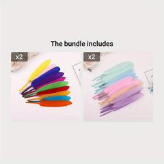 50pcs Small Straight Feather Pack - Artwork Creative Art Materials