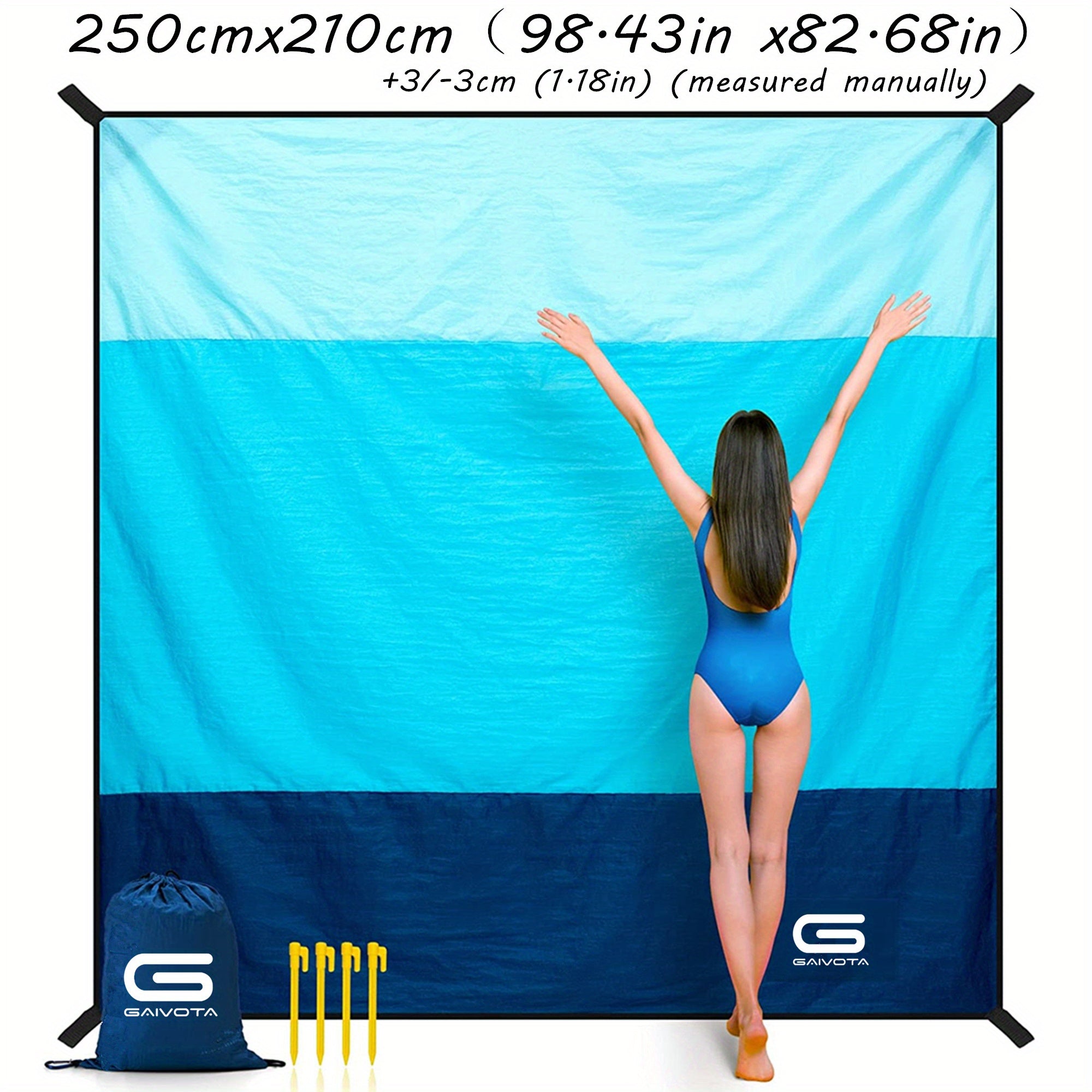 GAIVOTA Portable Waterproof Beach Blanket