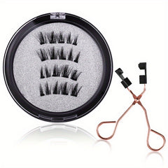 Magnetic False Eyelashes With Applicator Kit Eye Elongated Eyelashes No Glue