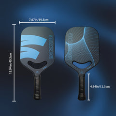 USAPA Pickleball Racket Frosted Carbon Fiber Surface Racket with Cover