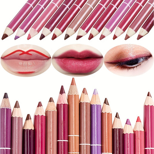 Waterproof Matte Lipstick & Eyeliner Pencil Kit for Beauty Makeup