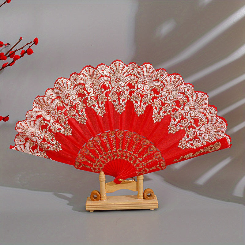 Antique Folding Fan 17 78 Cm For Women Girls Men