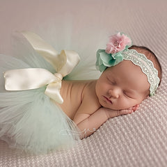 2pcs Baby Rabbit Skirt Photography Clothing Newborn Photo Props