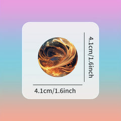52pcs Colorful Magic Ball Stickers for Phone Cases Notebooks Luggage