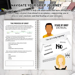 Grief Healing Workbook for Adults Coping with Loss - Guided Journaling