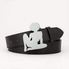 Casual Western Buckle Belt Retro Punk Rock PU Belt