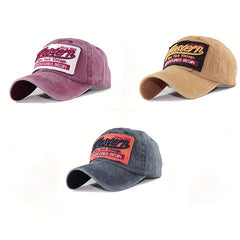 Western Embroidery Baseball Cap Distressed Dad Hats