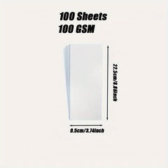 Sublimation Paper 100 Sheets 8.89x22.86 cm for DIY Heat Transfer