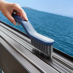 V-shaped Crevice Brush 2 in 1 Bathroom Short Handle Floor Brush