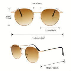 Metal Frame Sunglasses Anti Glare UV400