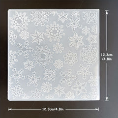 Snowflake Embossed Folder Plastic Embossing for Card Making Scrapbook Craft