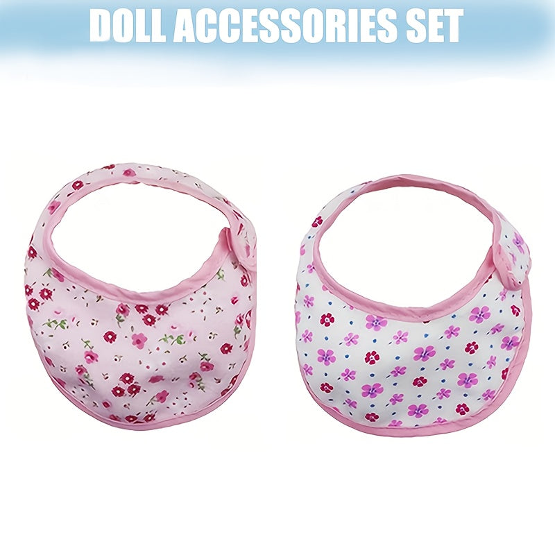 Newborn Baby Diapers Bibs Shoulder Bag Backpack for 35-56cm Dolls