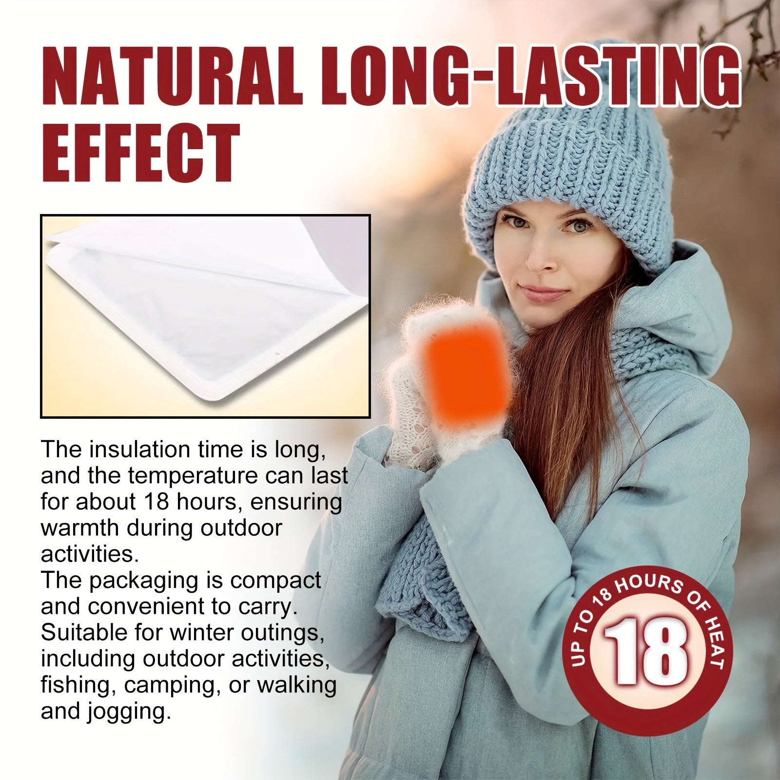 10pcs Disposable Hand Warmers Self-heating Cold-proof Warm Patches