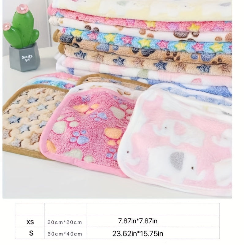 Small Pet Coral Velvet Mat Warm And Comfortable Hamster Cage Bedding