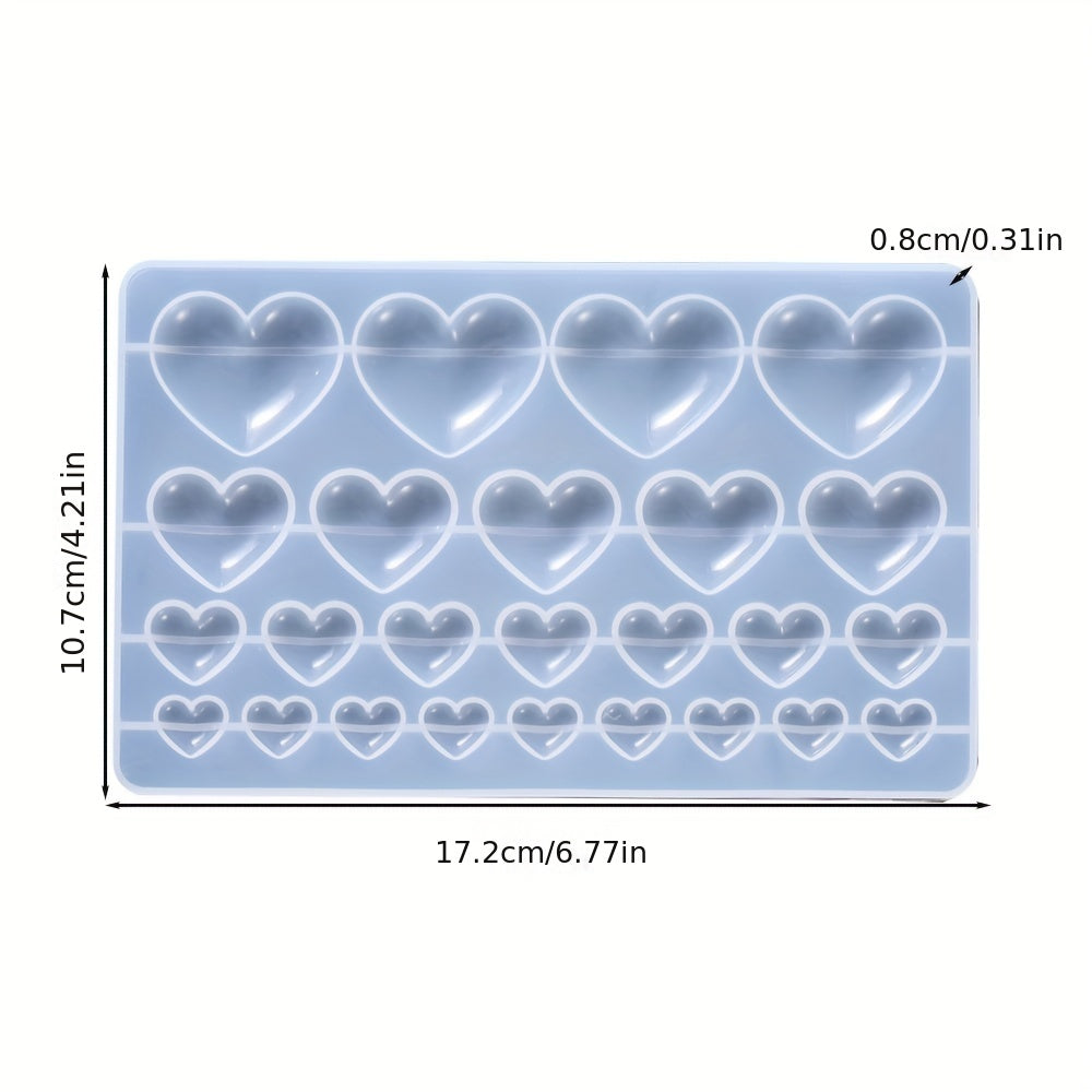 Love Shape Silicone Mold for Jewelry Making