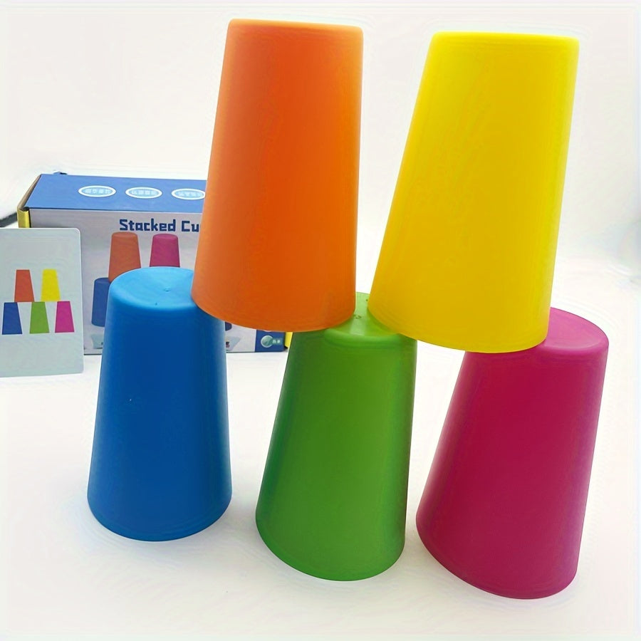 Interactive Stacking Cup Sorting Toy for Hand-Eye Coordination Training