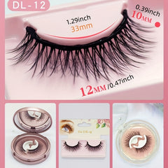 Natural False Eyelashes with Self Adhesive Tape