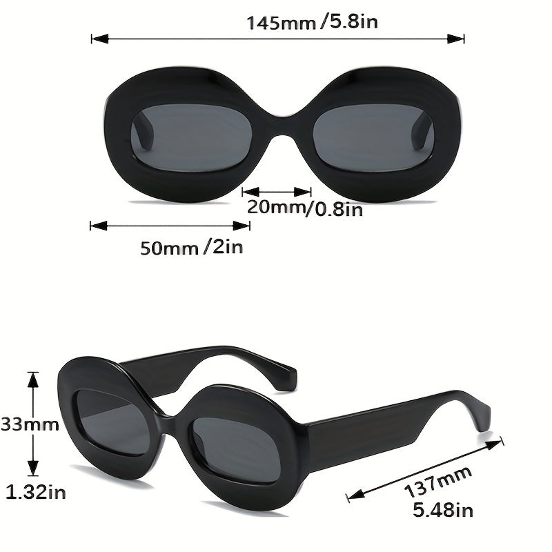 Wrap Around Sunglasses For Women Men Wide Temple Glasses UV Blocking