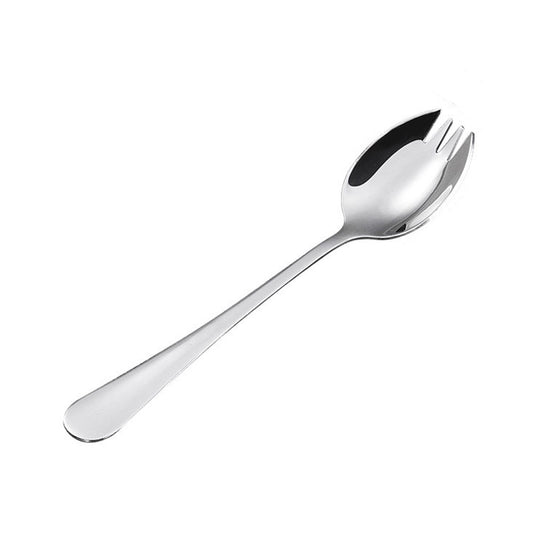4PCS Stainless Steel Spork Salad Spoon Fork Honey Dessert Ice Cream Scoop Fork