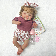 18 Inch Reborn Child Doll with 3D Painted Features & Soft Vinyl Body