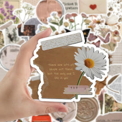 60pcs Retro Diary Doodle Stickers Scrapbook Luggage Skat