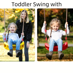 Outdoor Kids Swing Seat With Adjustable Rope