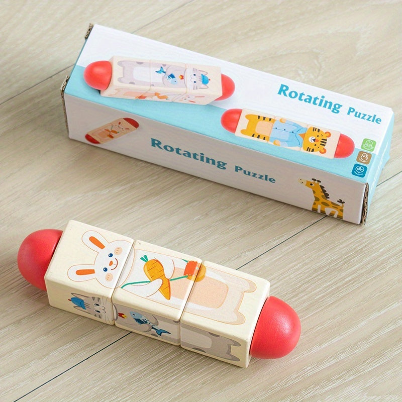 Wooden Animal Ocean Puzzle Blocks Educational Toys for Kids
