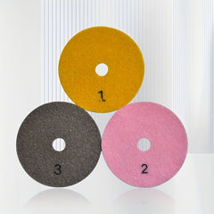 3pcs Wet & Dry Polishing Pads Stone Marble Tile, Flexible