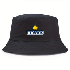 Unisex Letter Print Bucket Hat Lightweight Sun Shade Fisherman Cap