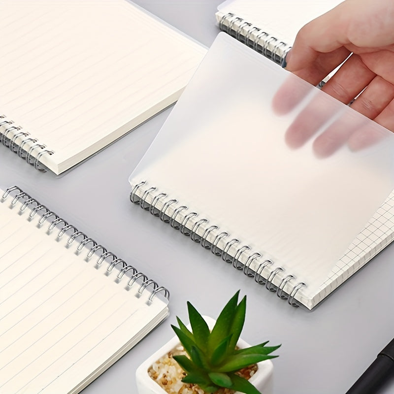 80sheets A6 Creative Coil Notebook Horizontal Line Grid Lattice Blank
