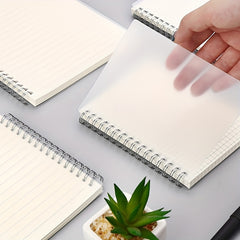 80sheets A6 Creative Coil Notebook Horizontal Line Grid Lattice Blank