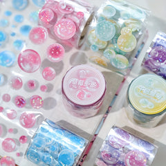 Flash Colorful Love PET Tape DIY Decorating Supplies 3m