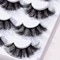 6D Cross Style Messy False Eyelashes Fluffy Wispy Curly Makeup Lashes Extension