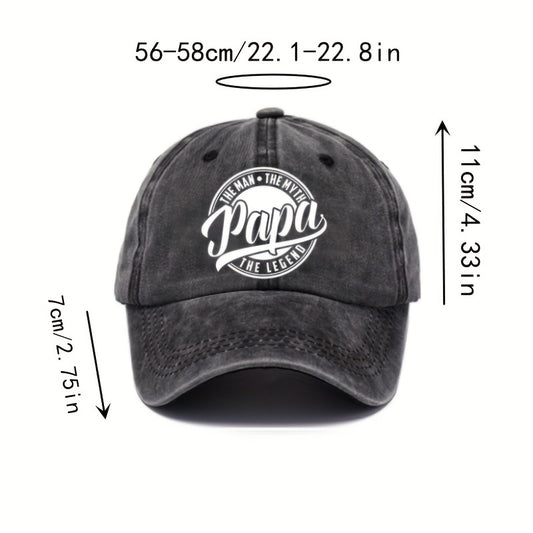 Adjustable Cotton Baseball Cap Retro Sunscreen Hat Men Women