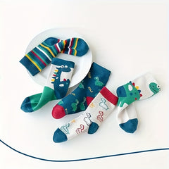 Kids Dinosaur Pattern Socks Set