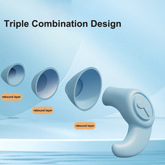 Solid Anti-noise Silicone Earplugs for Sleep, Dive, Surf, Swim