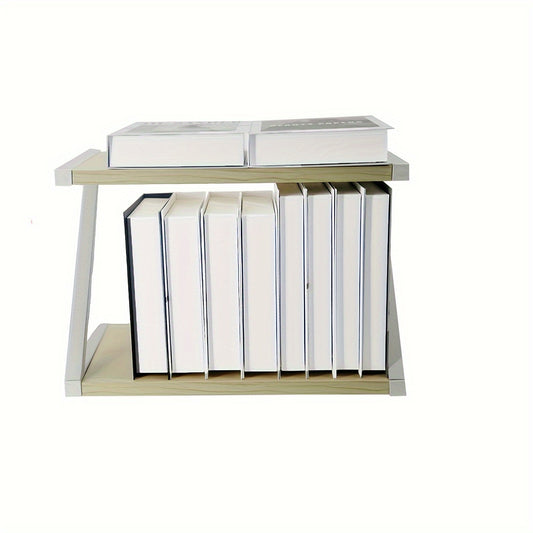 Solid Wood Floor standing Double layer Storage Rack Printer Rack